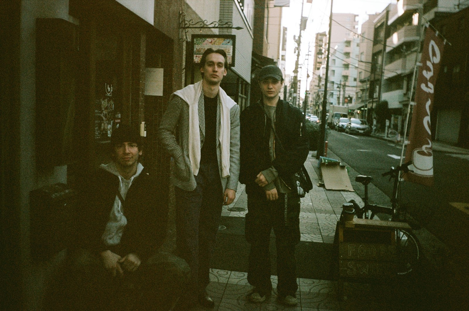 Piano trio performing in a basement live house during a jazz night in Tokyo