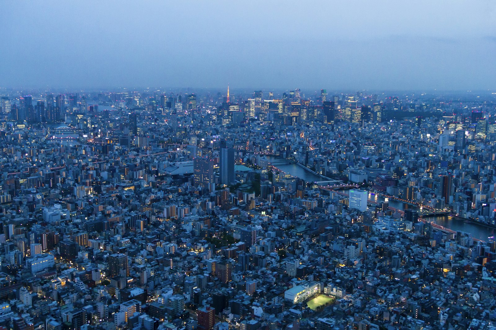 Tokyo's skyline lit up at night, the backdrop for Tokyo New Year's Eve nightlife
