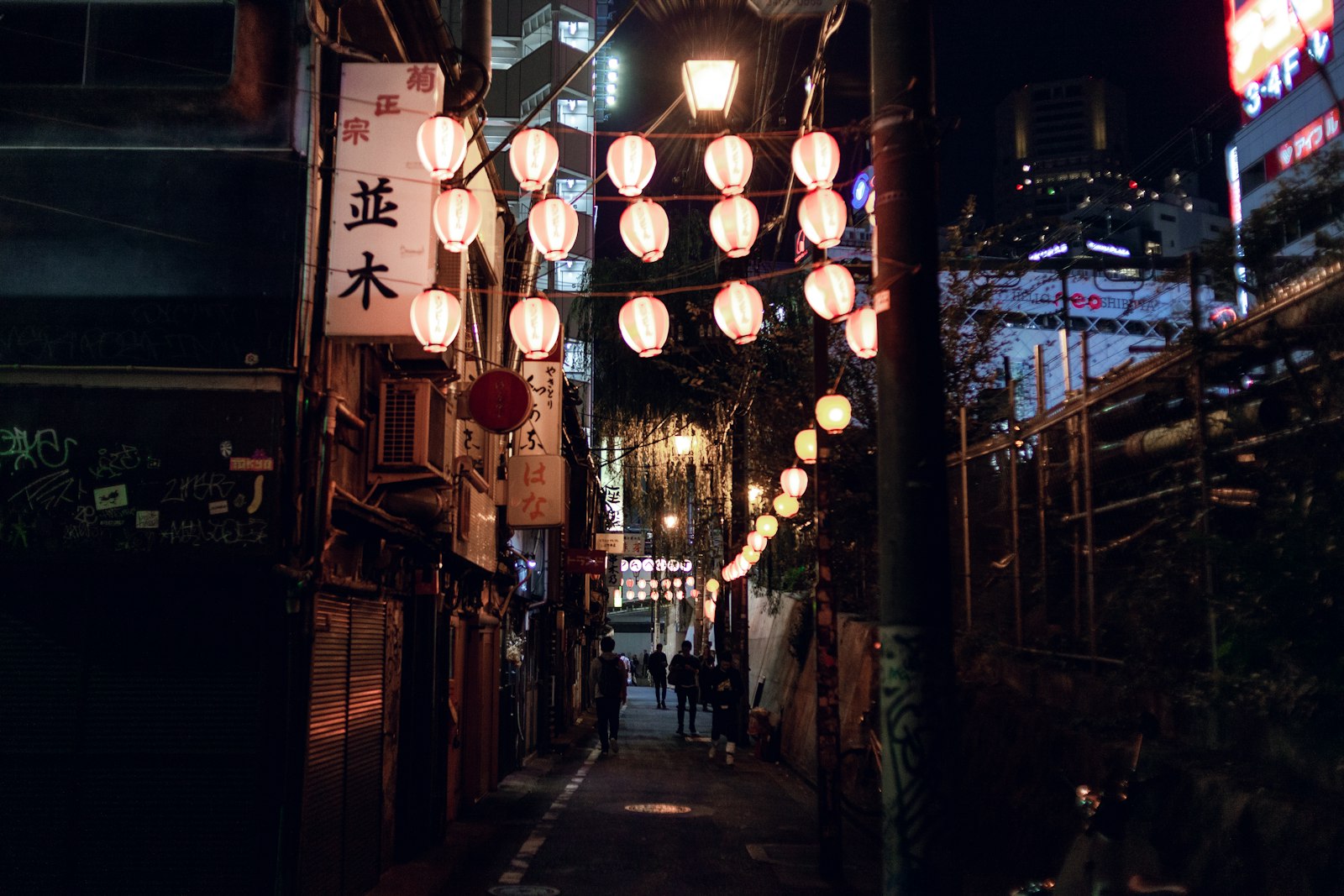 Lantern-lit Omoide Yokocho alley near Shinjuku Station at night, a classic stop for Tokyo night sightseeing