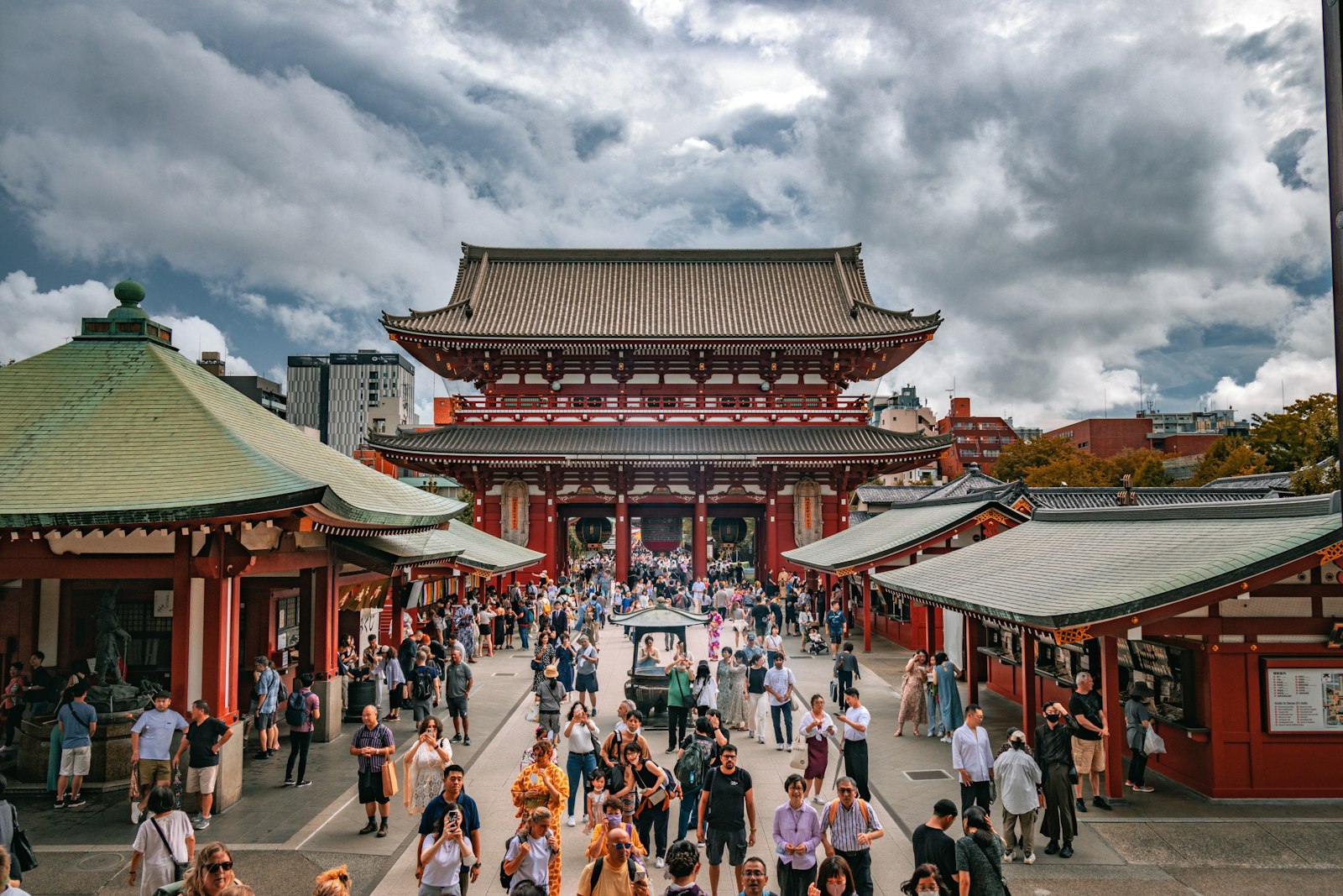 Senso-ji temple and pagoda illuminated at night in Asakusa during a Tokyo night walking tour