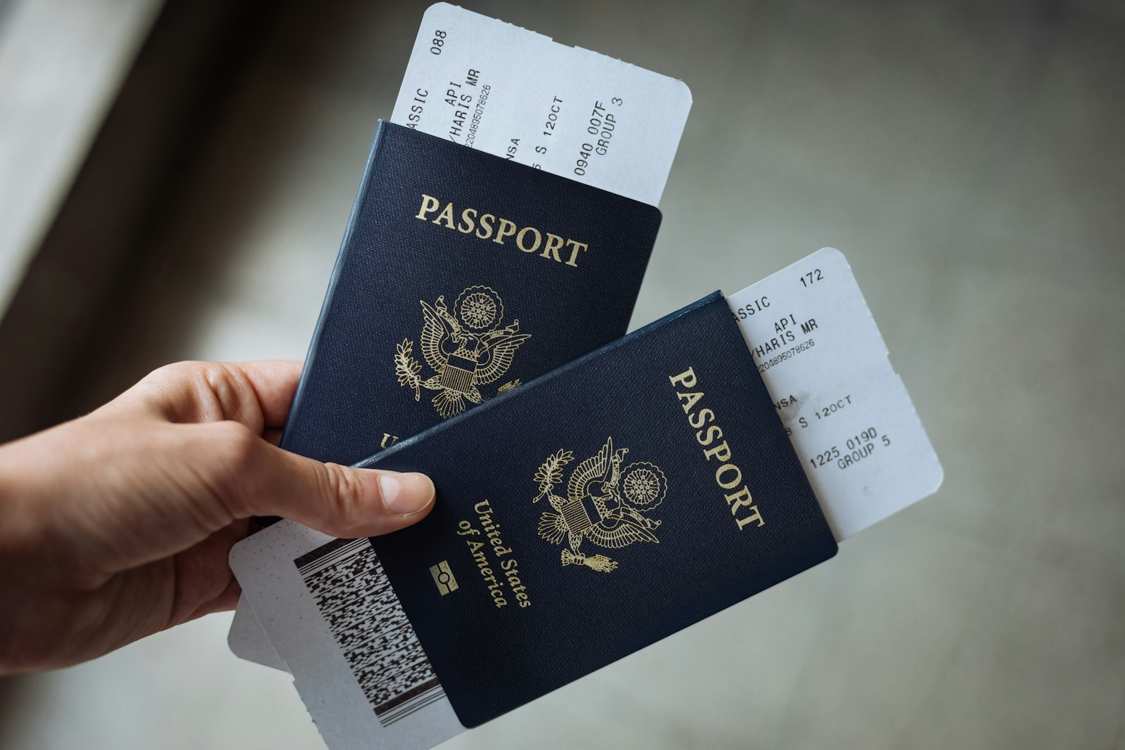 Traveller holding an original passport, the safest ID for Tokyo club entry as a foreigner