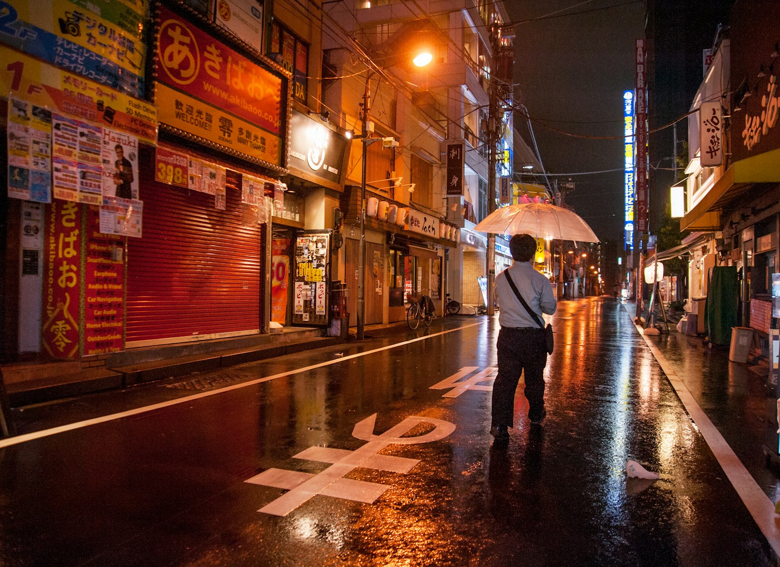 Shinjuku street signs at night, where several unique themed bars in Tokyo sit within walking distance