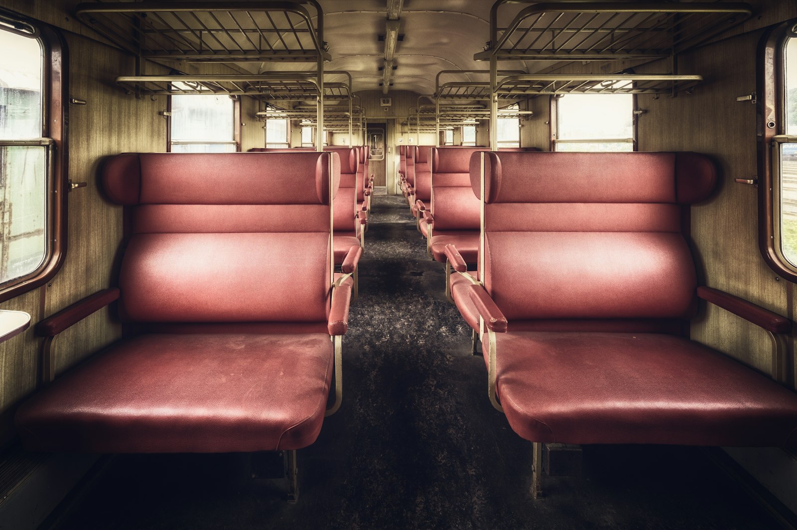 Vintage Japanese train interior, the inspiration behind one of Tokyo's quirkiest bars